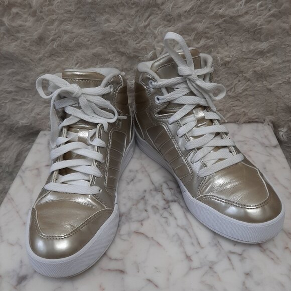 Adidas F98976 Women's Neo Raleigh Mid Cyber Metallic Sneaker Size US 6 - Picture 1 of 8